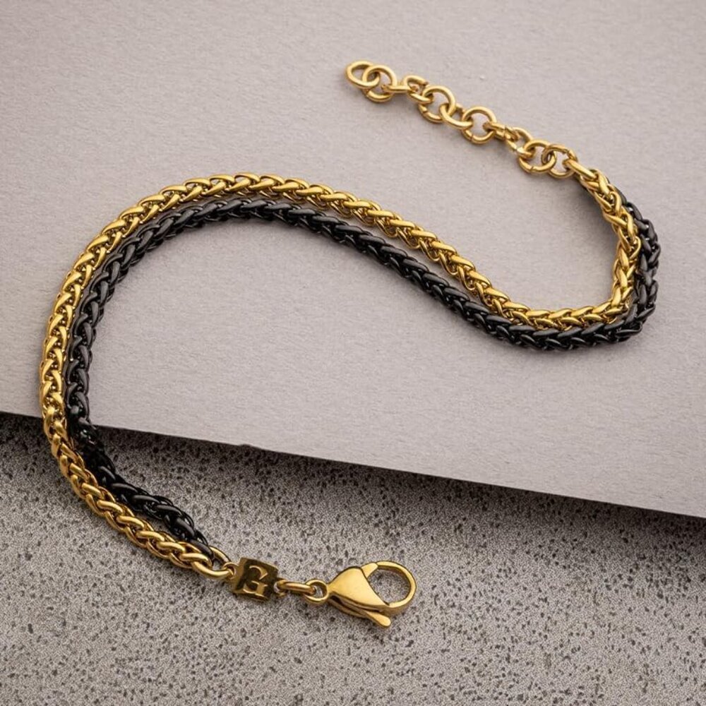 Mens Bracelet Dvir - Stainless Steel for Men, Non Tarnish Rope Chain Bracelets, - Picture 6 of 8